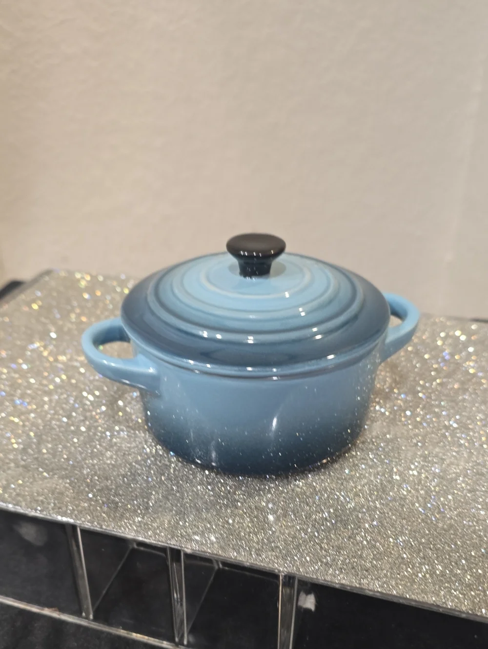 Le Creuset Stoneware Petite Round Mini Cocotte- Marine